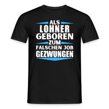 Lohner s’est trompé d’emploi - T-shirt homme - noir - Devant - AI Model Male 178 light (178cm)