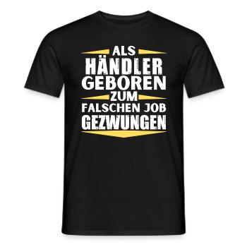 Le concessionnaire s’est trompé d’emploi - T-shirt homme - noir - Devant - AI Model Male 178 light (178cm)