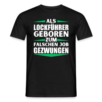Lure leader landed in the wrong job - Men's T-Shirt - black - Front - AI Model Male 178 light (178cm)
