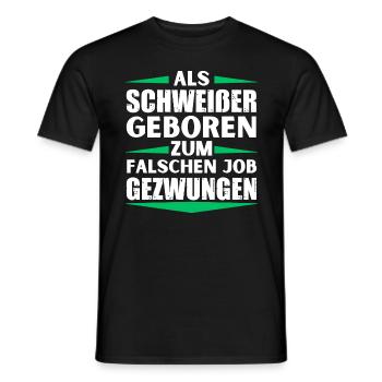 Le soudeur a décroché le mauvais emploi - T-shirt homme - noir - Devant - AI Model Male 178 light (178cm)