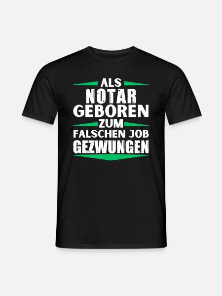 Notar im falschen Job gelandet - Männer T-Shirt - Schwarz