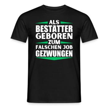 Undertaker landed in the wrong job - Men's T-Shirt - black - Front - AI Model Male 178 light (178cm)