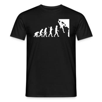 Rock Climbing Evolution - T-shirt homme - noir - Devant - AI Model Male 178 light (178cm)