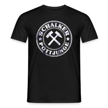 Schalker Pottjunge - Männer T-Shirt - Schwarz - Vorne - AI Model Male 178 light (178cm)