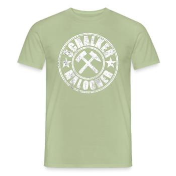 Schalker Malocher - Männer T-Shirt - Sage - Vorne - AI Model Male 178 light (178cm)