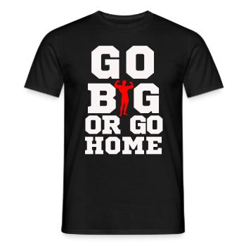 Go Big! - Männer T-Shirt - Schwarz - Vorne - AI Model Male 178 light (178cm)