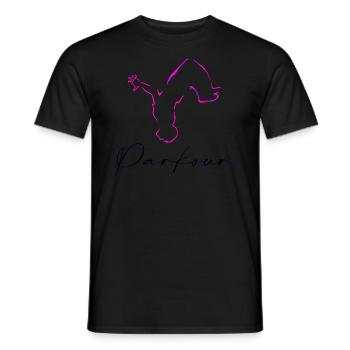 Parkour - T-shirt homme - noir - Devant - AI Model Male 178 light (178cm)