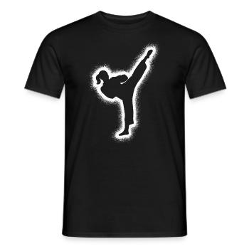 Taekwondo Arts Martiaux Enfants Filles Femmes Karaté - T-shirt homme - noir - Devant - AI Model Male 178 light (178cm)