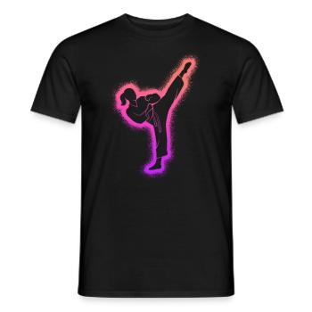 Taekwondo Martial Arts Women Children Girls Karate - Men's T-Shirt - black - Front - AI Model Male 178 light (178cm)