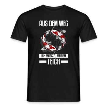 Gartenteich Und Koi Karpfen Liebhaber - Männer T-Shirt - Schwarz - Vorne - AI Model Male 178 light (178cm)