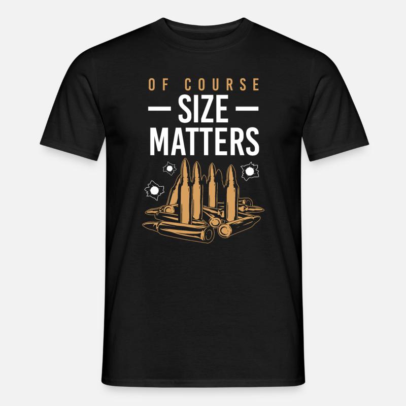 Waffe Schießen Patrone Geschenk - Männer T-Shirt - Schwarz