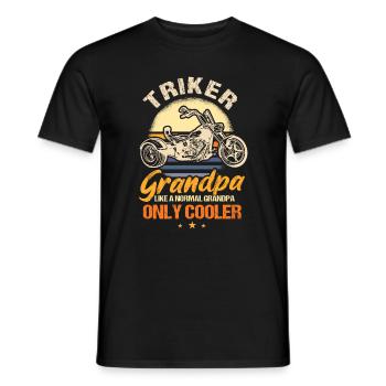 Triker grandpa gift Trike grandfather - Men's T-Shirt - black - Front - AI Model Male 178 light (178cm)