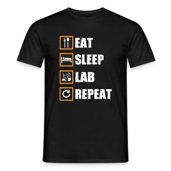 Cadeau de laboratoire - T-shirt homme - noir - Devant - AI Model Male 178 light (178cm)