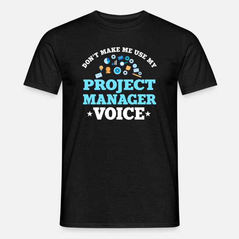 Projektmanager Geschenk - Männer T-Shirt - Schwarz