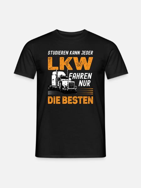 LKW Fahrer Fernfahrer Trucker - Männer T-Shirt - Schwarz