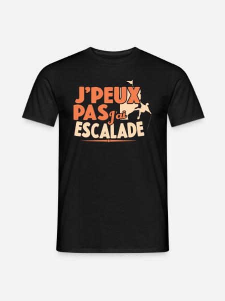 Je Peux Pas J'ai Escalade Cadeau Grimpeur Montagne - T-shirt homme - noir
