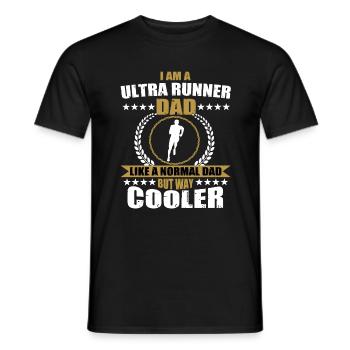 Ultra Runner Papa - Men's T-Shirt - black - Front - AI Model Male 178 light (178cm)