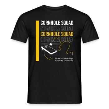 Sac à lancer Cornhole Player Sack - T-shirt homme - noir - Devant - AI Model Male 178 light (178cm)