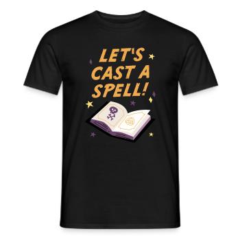 Jetons un sort, Halloween - T-shirt homme - noir - Devant - AI Model Male 178 light (178cm)