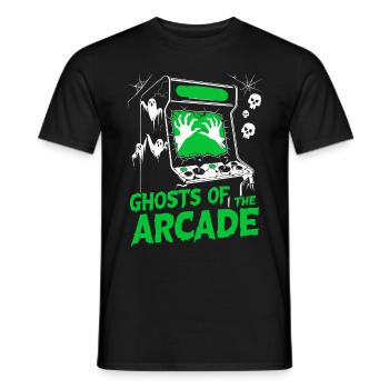 Cool Arcade Halloween Design - Men's T-Shirt - black - Front - AI Model Male 178 light (178cm)
