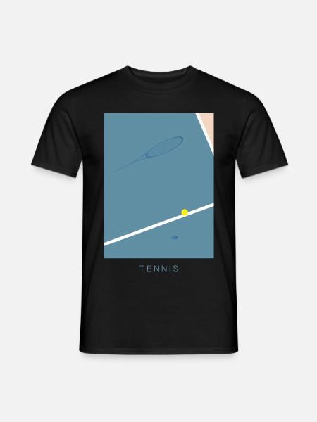 Tennis Art - Men's T-Shirt - black