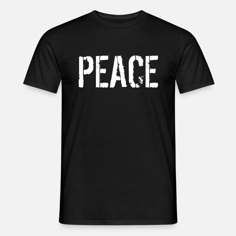 Peace - Männer T-Shirt - Schwarz