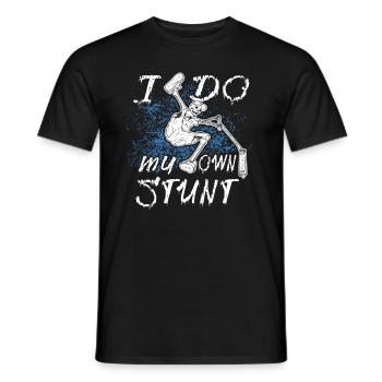 Stunt Scooter Tretroller - Männer T-Shirt - Schwarz - Vorne - AI Model Male 178 light (178cm)
