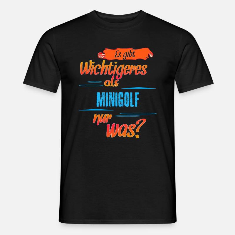 Minigolf - Männer T-Shirt - Schwarz