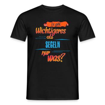Segeln - Männer T-Shirt - Schwarz - Vorne - AI Model Male 178 light (178cm)