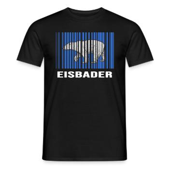 Eisbader Winterschwimmer geht eiskalt Eisbaden - Männer T-Shirt - Schwarz - Vorne - AI Model Male 178 light (178cm)