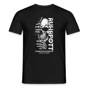 Ruhrgebiet Ruhrpott Design Schicht im Schacht - Männer T-Shirt - Schwarz - Vorne - AI Model Male 178 light (178cm)