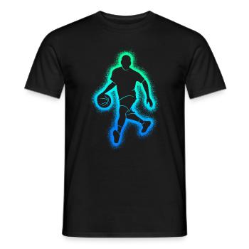Basketballspieler Basketballer Jungen Basketball - Männer T-Shirt - Schwarz - Vorne - AI Model Male 178 light (178cm)