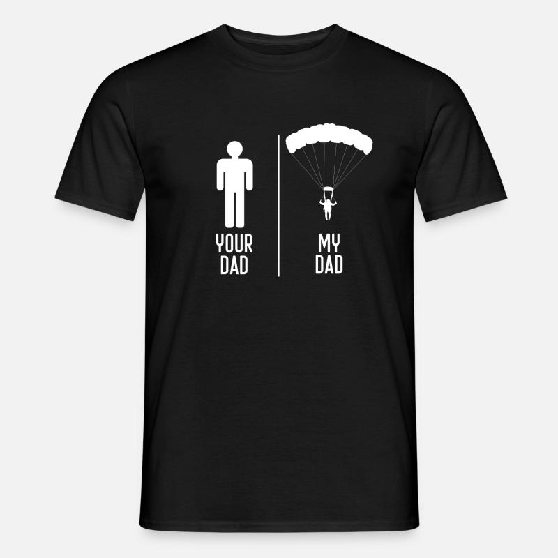 Skydiving Dad - Männer T-Shirt - Schwarz