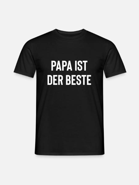 Bester Papa - Männer T-Shirt - Schwarz