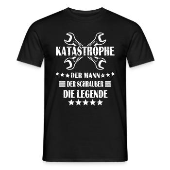 Katastrophe Steel Schrauber Geschenk - Männer T-Shirt - Schwarz - Vorne - AI Model Male 178 light (178cm)