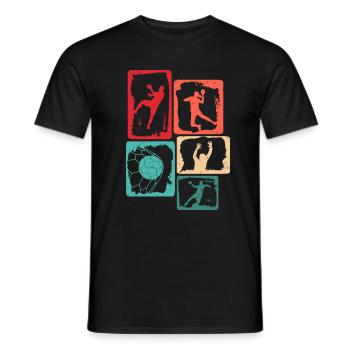 Joueur de handball Joueur de handball garçons Joueur de handball - T-shirt homme - noir - Devant - AI Model Male 178 light (178cm)