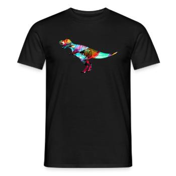 Tyrannosaurus rex,dinosaur,graffiti - Men's T-Shirt - black - Front - AI Model Male 178 light (178cm)