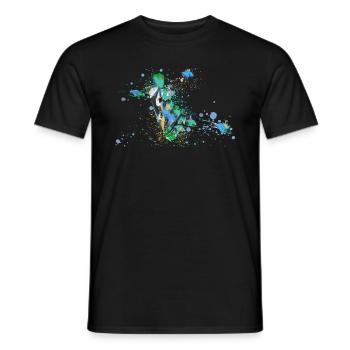 Handball, handballer, Beachhandball,Graffiti - Männer T-Shirt - Schwarz - Vorne - AI Model Male 178 light (178cm)