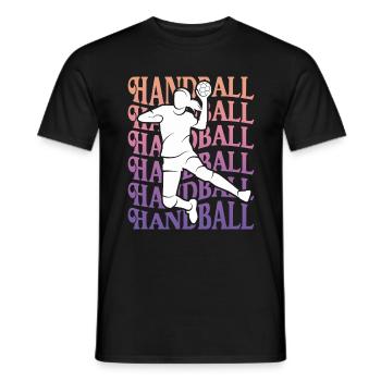 Handballspielerin Handballerin Handball Mädchen - Männer T-Shirt - Schwarz - Vorne - AI Model Male 178 light (178cm)