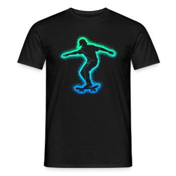 Skate Skateboarder Skater Garçons Skateboard - T-shirt homme - noir - Devant - AI Model Male 178 light (178cm)