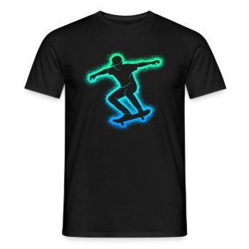 Skate Skateboarder Skater Skateboard Garçons - T-shirt homme - noir - Devant - AI Model Male 178 light (178cm)