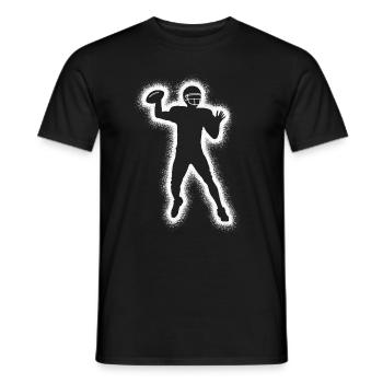 Joueurs de football américain Football masculin - T-shirt homme - noir - Devant - AI Model Male 178 light (178cm)