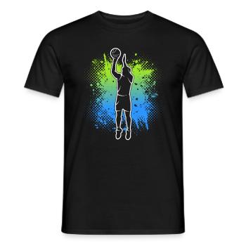 Basketball Enfants Garçons Basketteurs Hommes - T-shirt homme - noir - Devant - AI Model Male 178 light (178cm)