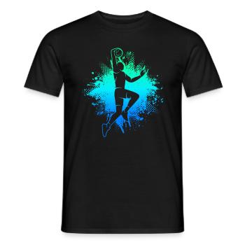Basketball Bball Herren Kinder Basketballer Jungen - Männer T-Shirt - Schwarz - Vorne - AI Model Male 178 light (178cm)