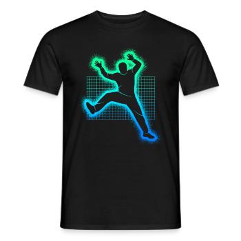 Handball Joueur Handball Garçons Handball Gardien de but - T-shirt homme - noir - Devant - AI Model Male 178 light (178cm)