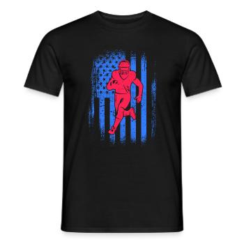 Football américain USA Garçons Football masculin - T-shirt homme - noir - Devant - AI Model Male 178 light (178cm)