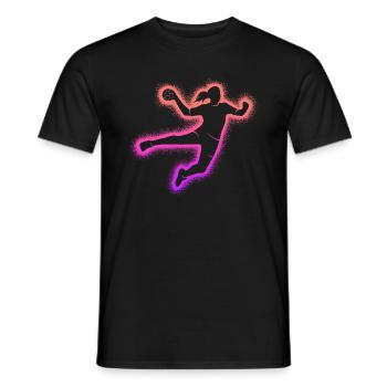 Handball Handball Joueur de Handball Fille Handball - T-shirt homme - noir - Devant - AI Model Male 178 light (178cm)