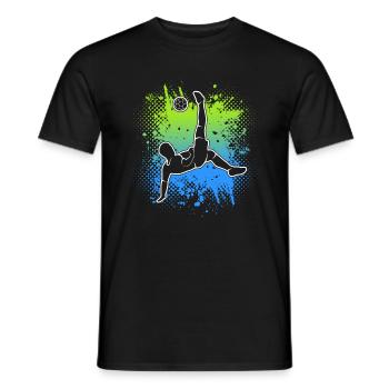 Soccer Players Kids Soccer Soccer Boys - Men's T-Shirt - black - Front - AI Model Male 178 light (178cm)