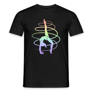 Gymnast Gymnastics Kids Women Girls Gymnastics - Men's T-Shirt - black - Front - AI Model Male 178 light (178cm)