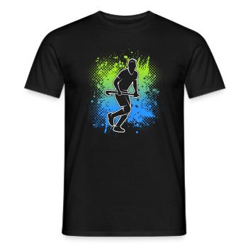 Feldhockey Hockey Herren Jungen Hockeyspieler - Männer T-Shirt - Schwarz - Vorne - AI Model Male 178 light (178cm)